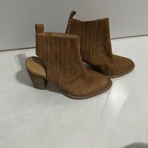 Dolce vita tan open back boots